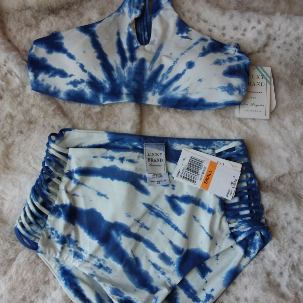 Nwt Lucky Brand 2 Pc Swimsuit